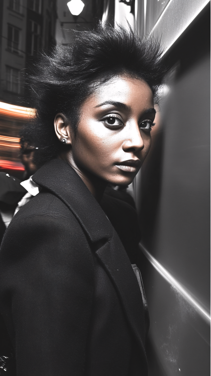 Intense Gaze Woman Portrait
