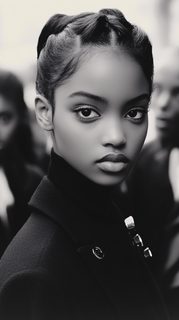 Intense Gaze Young Woman