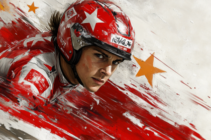 Intense Racer Portrait