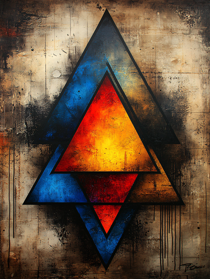 Interlocking Triangles Abstract