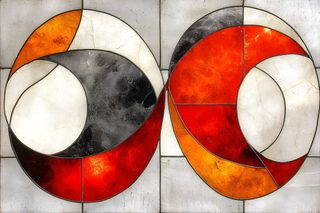 Intertwined Circles Stained Glass
