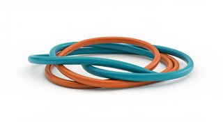 intertwined rubber bands