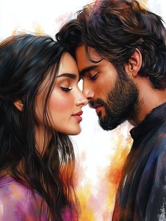 intimate couple embrace
