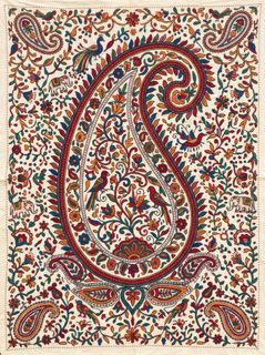kantha embroidery paisley