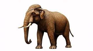 ornate bronze elephant