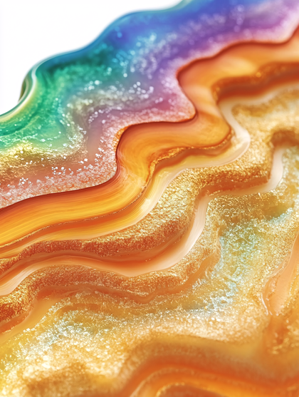 Iridescent Abstract Waves