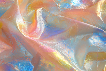 Iridescent Draped Fabric