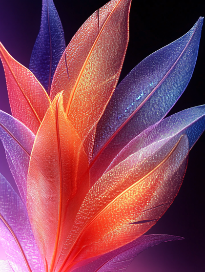 Iridescent Feather Arrangement