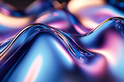 Iridescent Flowing Waves