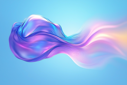 Iridescent Fluid Abstract