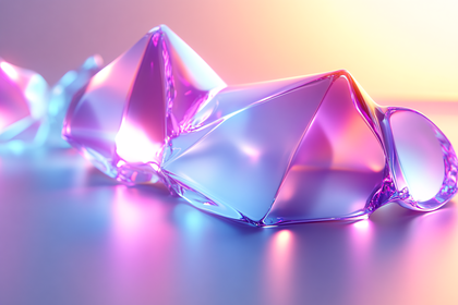Iridescent Glass Sculpture