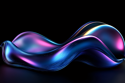 Iridescent Wave Abstract