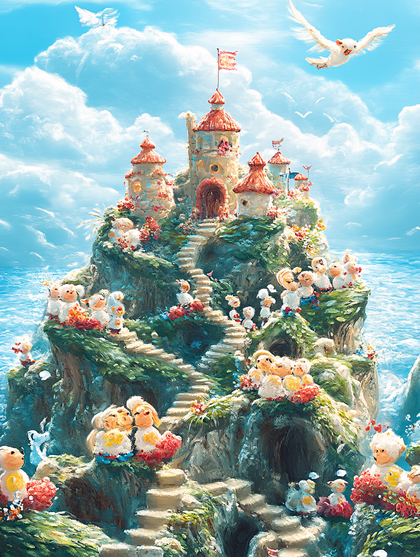 Island Castle of Sheep People