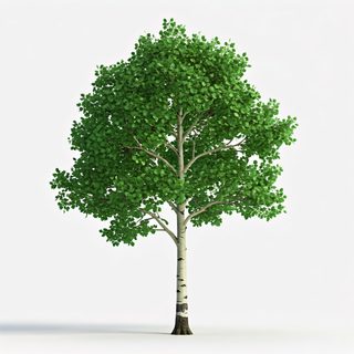 birch tree isolation