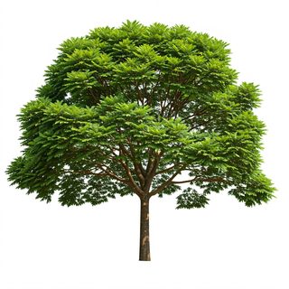 isolated green tree