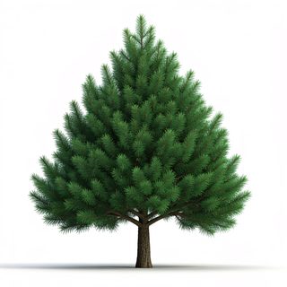 coniferous pine tree