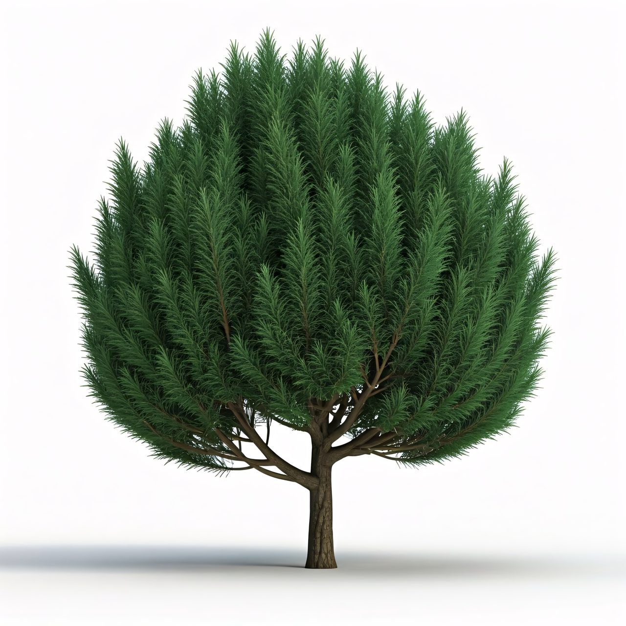 isolated green tree