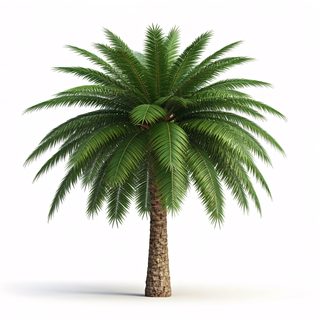 isolated palm tree