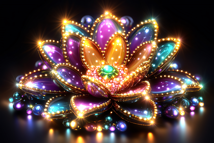 Jeweled Lotus Flower