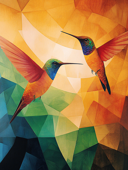Jewel-Toned Hummingbirds