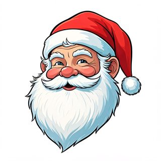 smiling santa face