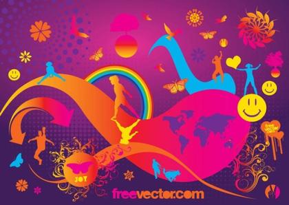Joy Free Vector