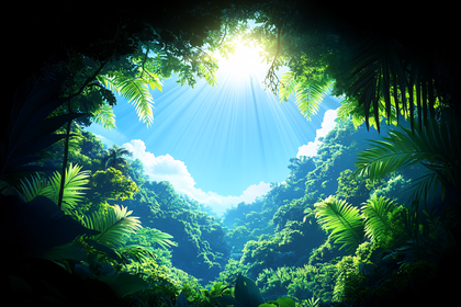 Jungle Canopy Sunlight