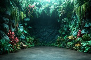 Jungle Cave Backdrop