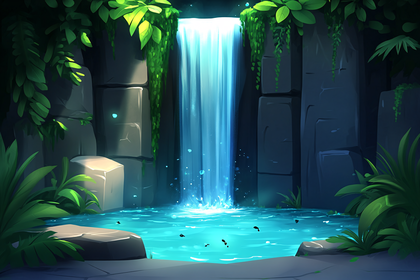 Jungle Waterfall Oasis