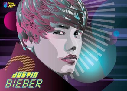 Justin Bieber World Free Vector