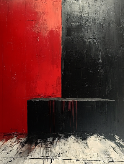 Juxtaposition of Red and Black