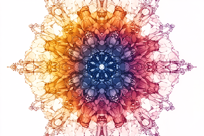 Kaleidoscopic Abstract Mandala