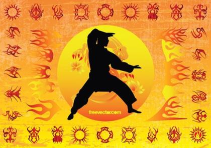 Karate Kid Free Vector