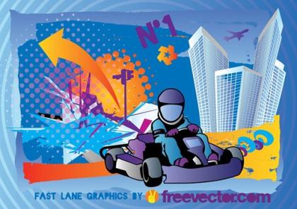 Karting Free Vector