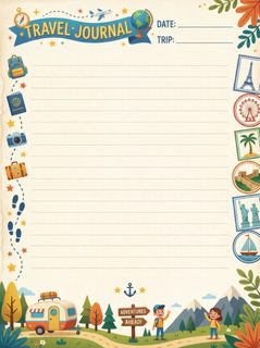 kids travel journal