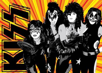 KISS Band Free Vector