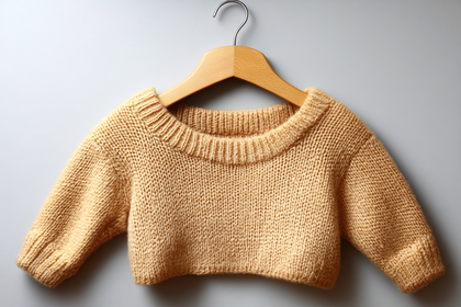 Knitted Baby Sweater on Hanger