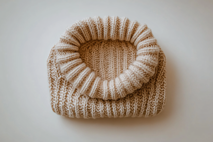 Knitted Beige Hat