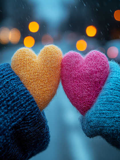 Knitted Hearts