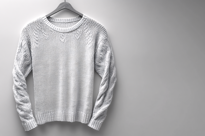 Knitted Sweater on Hanger