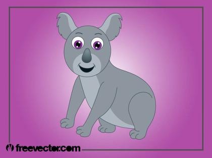Koala Cartoon Free Vector