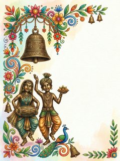 krishna radha festive frame