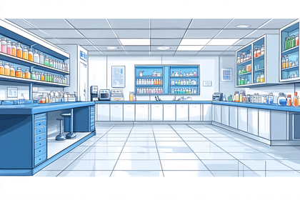 Lab Interior Illustration
