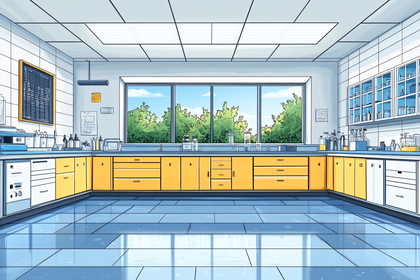 Laboratory Interior Illustration