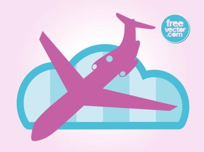 Landing Plane Free Vector