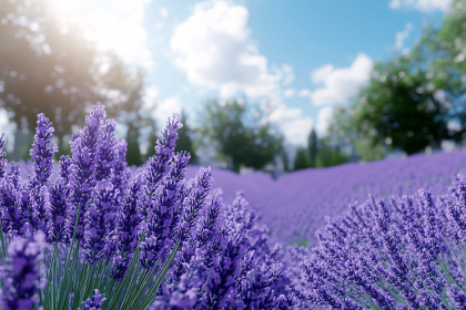Lavender Field in Bloom