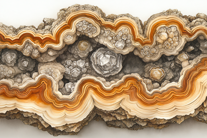 Layered Geode Section