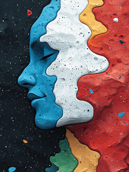 Layered Profile Face