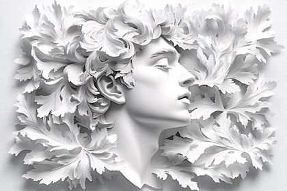 Leaf Crown Profile Sculpture