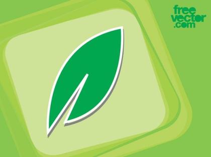 Leaf Sticker Free Vector